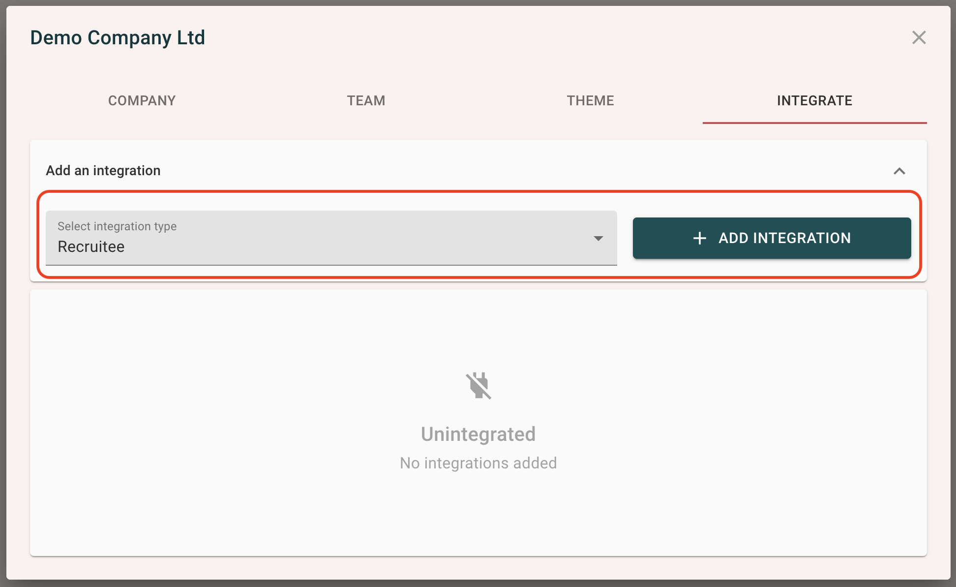 Screenshot of instructions